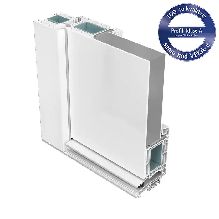 Softline 76 VEKA plastični profil za ulazna vrata
